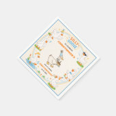 Serviette En Papier It’s ONE Silly Goose Retro 1st Birthday Fun Modern (Coin)