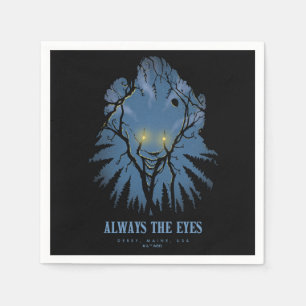 Serviette En Papier IT Toujours Les Yeux Arbres Paréidoliques Tops