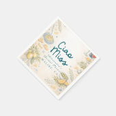 Serviette En Papier Italian Ciao Miss Bridal Shower (Coin)