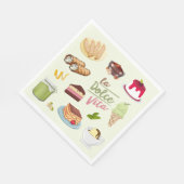Serviette En Papier Italian Desserts Sweets (Coin)