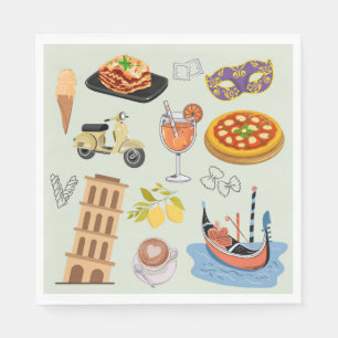 Serviette En Papier Italie Vacances parfaites