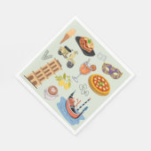 Serviette En Papier Italie Vacances parfaites (Coin)