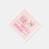 Serviette En Papier Itinéraire de week-end de bachelorette de femme de (Coin)