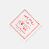 Serviette En Papier Itinéraire de week-end de célibataire côtière dess (Coin)