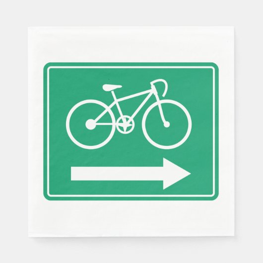 Serviette En Papier Itinéraires cyclables (Devant)