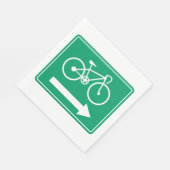 Serviette En Papier Itinéraires cyclables (Coin)