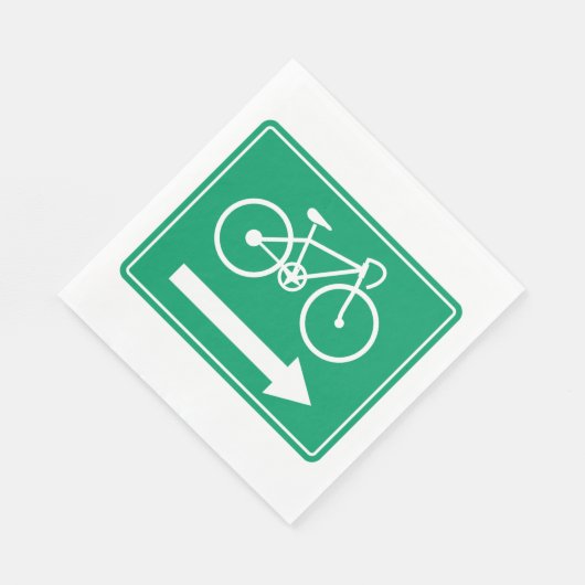 Serviette En Papier Itinéraires cyclables (Coin)