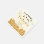 Serviette En Papier It's So Sweet To Bee 3rd Birthday (Coin)