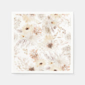 Serviette En Papier Ivory Boho Floral (Devant)