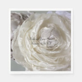 Serviette En Papier Ivory Peony Mariage (Devant)