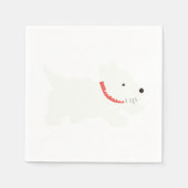 Serviette En Papier Izzie Le Westie (Devant)