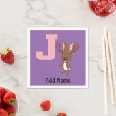 Serviette En Papier J est pour Jackalope (En situation)