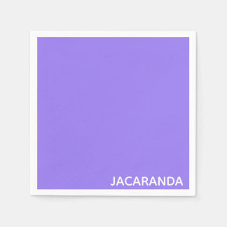 Serviette En Papier Jacaranda purple color