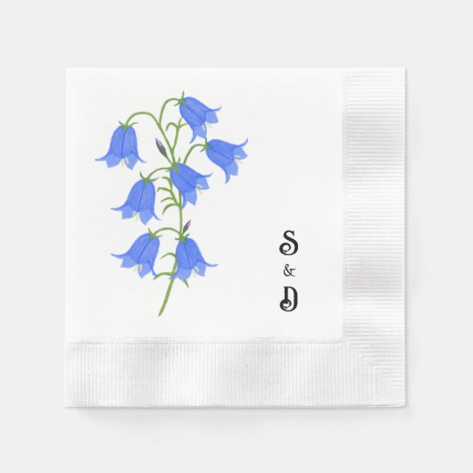Serviette En Papier Jacinthes blanches (Devant)