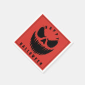 Serviette En Papier Jack-O’-Lantern Halloween heureux (Coin)