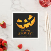 Serviette En Papier Jack-O-Lantern Obtenons du papier Éffrayant (En situation)