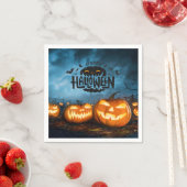 Serviette En Papier Jack-O-Lanterns (En situation)