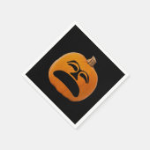 Serviette En Papier Jack OLantern, papier d'Halloween malheureux (Coin)