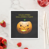 Serviette En Papier Jack O'lanterns Nuit d'Halloween (En situation)