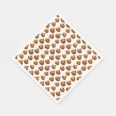 Serviette En Papier Jack O'Lanterns sur blanc (Coin)