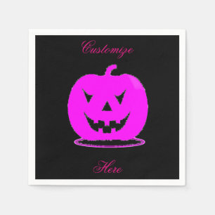 Serviette En Papier Jack rose olantern Halloween Thunder_Cove
