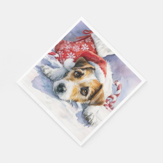 Serviette En Papier Jack Russell Paper Napkin (Coin)
