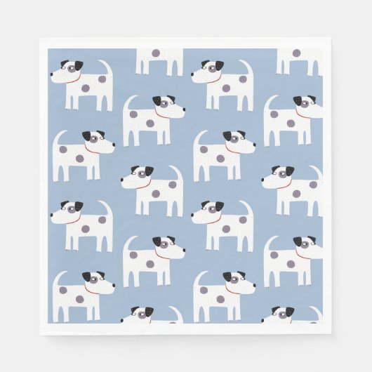 Serviette En Papier Jack Russell Parson Terrier Chien Motif (Devant)