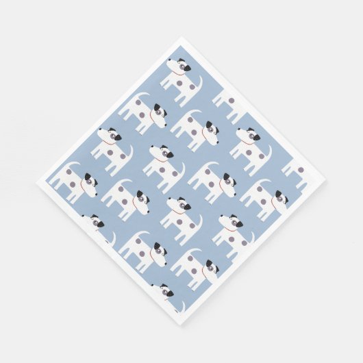 Serviette En Papier Jack Russell Parson Terrier Chien Motif (Coin)