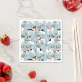 Serviette En Papier Jack Russell Patrouilles Terrier et serviettes d'o (En situation)