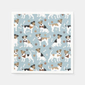 Serviette En Papier Jack Russell Patrouilles Terrier et serviettes d'o (Devant)
