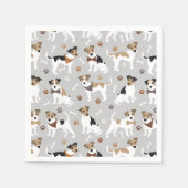 Serviette En Papier Jack Russell Patrouilles Terrier et serviettes d'o (Devant)