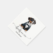 Serviette En Papier Jack Russell Puppy Boissons Sur Moi Mariage (Coin)