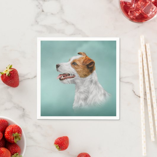 Serviette En Papier Jack Russell Terrier (En situation)