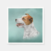 Serviette En Papier Jack Russell Terrier (Devant)