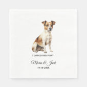 Serviette En Papier Jack Russell Terrier Chien Mariage serviettes et p (Devant)