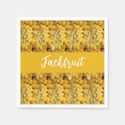 Serviette En Papier Jackfruit Tropical Fruit Motif Anniversaire (Devant)