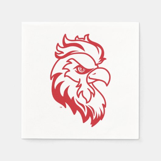 Serviette En Papier Jacksonville State University Gamecocks Red Eagle (Devant)