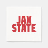 Serviette En Papier Jacksonville State University JAX STATE Bold Red (Devant)
