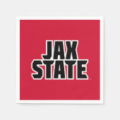 Serviette En Papier Jacksonville State University JAX STATE Bold Text (Devant)