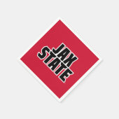 Serviette En Papier Jacksonville State University JAX STATE Bold Text (Coin)