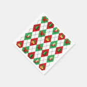 Serviette En Papier Jacquard de Noël (Coin)