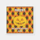 Serviette En Papier Jacquard Halloween Jack-o'-lantern (Devant)