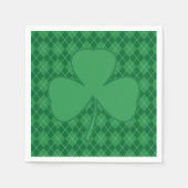 Serviette En Papier Jacquard irlandais shamrock (Devant)
