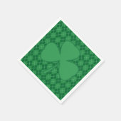 Serviette En Papier Jacquard irlandais shamrock (Coin)