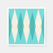 Serviette En Papier Jacquard moderne du milieu du siècle Cocktail Serv (Devant)