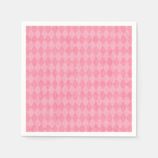 Serviette En Papier Jacquard rose (Devant)