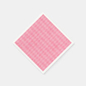 Serviette En Papier Jacquard rose (Coin)