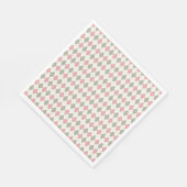Serviette En Papier Jacquard rose et taupe Motif-Élégant polyvalent (Coin)