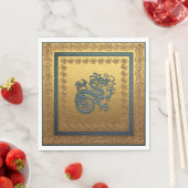 Serviette En Papier Jade Dragon Luncheon Papier serviettes (En situation)