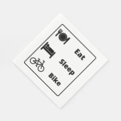 Serviette En Papier J'adore le cyclisme (Coin)
